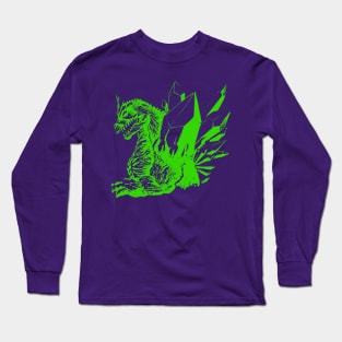 SpaceGodzilla (green) Long Sleeve T-Shirt